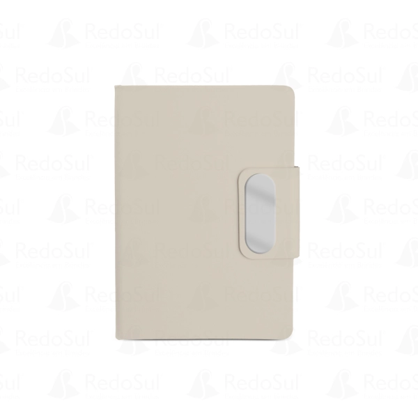 Caderno Personalizado produzido em PU com placa em metal